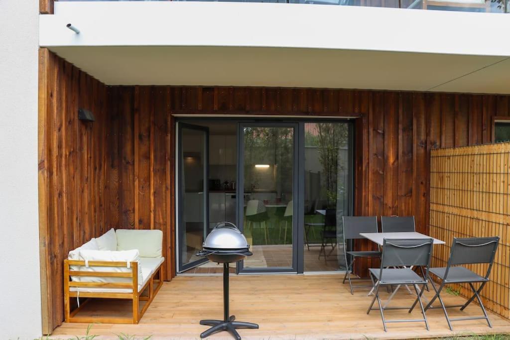Les Cottages Jardin Elegant Et Ambiance Cosy 比斯卡罗斯 外观 照片