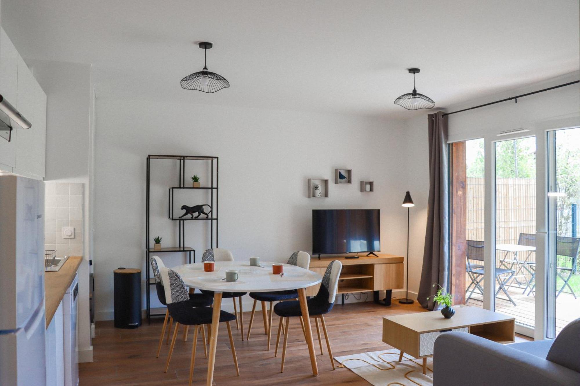 Les Cottages Jardin Elegant Et Ambiance Cosy 比斯卡罗斯 外观 照片
